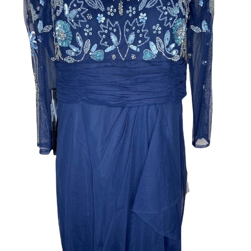 NWT JS Collection Bead Mesh Illusion Column Gown … - image 7